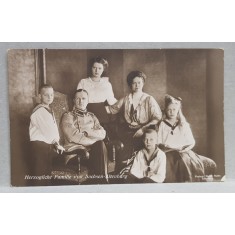 FAMILIA DUCELUI DE SACHSEN - ALTENBERG , CARTE POSTALA ILUSTRATA , MONOCROMA, NECIRCULATA , INCEPUTUL SEC. XX