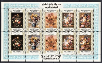 South Arabia - Upper Yafa - Pictura - Bloc XXL - MNH foto