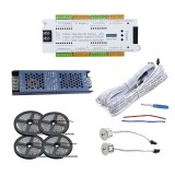 Kit iluminat scari inteligent maxim 32 trepte, senzori miscare, Banda LED, sursa alimentare
