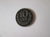 Luxemburg 10 Centimes 1918 moneda magnetica din fier