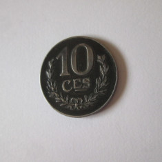 Luxemburg 10 Centimes 1918 moneda magnetica din fier