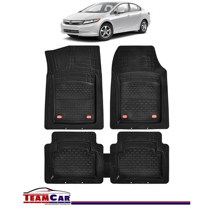 Covorașe Auto TeamCar&reg; Tip Tăviță Compatibile Honda Civic 9 (2011&ndash;2016) - Sedan