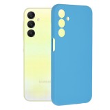 Husa de telefon compatibila samsung galaxy a25 5g, antiamprenta, interior microfibra, camera extra pro, denim blue