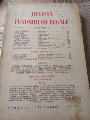 CI. Revista Fundatilor Regale noiembrie 1940 foto