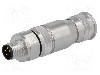 Conector M8, 4 pini, clasa etanseitate IP67, HARTING - 21023691401