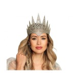 Coroana Ice Queen, argintie, universala