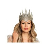 Coroana Ice Queen, argintie, universala