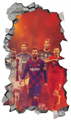 Sticker decorativ, Fotbalist, 89 cm, 8914ST-1 foto