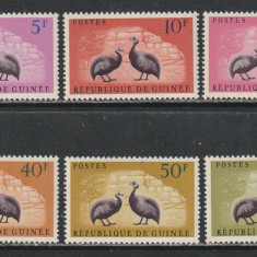 Guinea 1961 - Pasari 6v MNH
