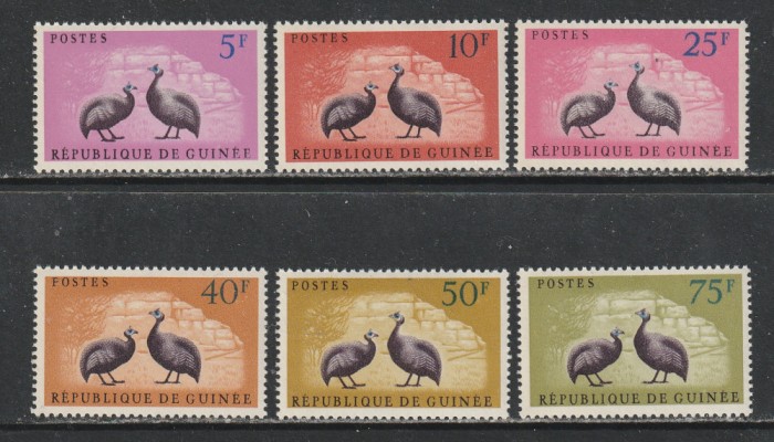 Guinea 1961 - Pasari 6v MNH