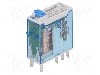 Releu electromagnetic, 24V DC, 15A, DPDT, serie 46.52, FINDER - 46.52.9.024.0074