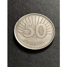 B 11-C-1 Moneda 50 Denari 2008 Macedonia de Nord