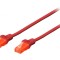 Patch Cord UTP Cat5e 25m Roșu PVC