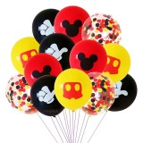 Set 20 Baloane Latex Mickey Mouse, Imprimeu Color, 30cm, Ropet - Aniversare, Petrecere Copii