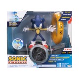Figurina Sonic the Hedgehog, cu skateboard RC
