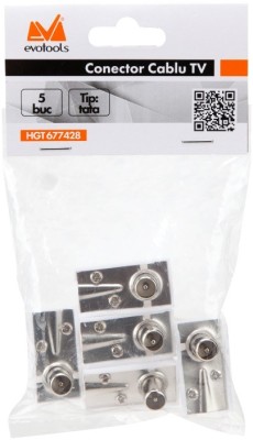 Conector Cablu Tv Tata (5 Bucati) foto