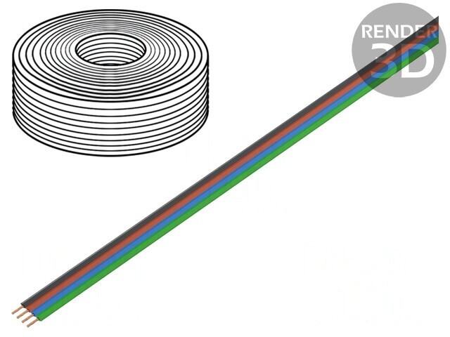 Cablu Bandă FBK Toy 4x0,25mm2 Cu PVC 5m