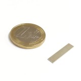 Magnet neodim bloc, 20x4x0,5 mm, putere 400 g, N35