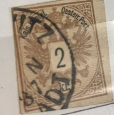 Timbre Austroungaria 2 koroane foto