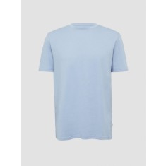 Tricou barbati cu decolteu la baza gatului si croiala Regular fit, Albastru deschis, S