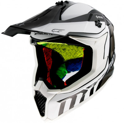 Casca Enduro MX MT Falcon Warrior B0 White Black foto