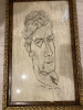 Tablou Portret Ion Vinea, desen, semnat Marcel Iancu 1940, 76x48 cm, avangardism, Portrete, Pastel