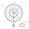 NRF 47970 Ventilator, radiator
