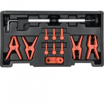 Set de cleme pentru furtunuri metalice si flexibile, 12 piese foto