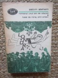Romanul unui om de afaceri Halal de mine sunt orfan Salom Alehem Editura Minerva Biblioteca pentru toti 1970