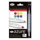 Set 7 markere Royal &amp; Langnickel Azure Culori primare, Jad