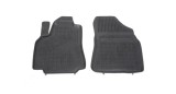Set covorase auto din cauciuc Citroen Berlingo (7), 2008-2018, Peugeot Partner, 2008-2018 model cu 2 locuri, presuri tip tavita, negru; Polietilen