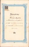 HST A719 Certificat școlar 1908 Școala civilă de fete Timișoara