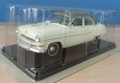 Macheta Opel Kapitan 1954 alb/gri - IXO/Hachette 1/24 foto