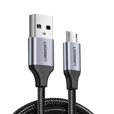 UVerde - Cablu de date (60147) - USB la Micro-USB, QC 2.0, 2A, 1.5m - Negru foto