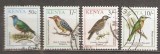 Kenya &ndash; Lot 4 timbre Faună &ndash; Păsări sălbatice, ștampilate -A80
