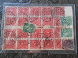 Carte postala GermaniaDeutsche Reich, 1923, circulata, stare buna, 24 valori, Printata