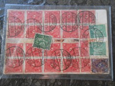 Carte postala GermaniaDeutsche Reich, 1923, circulata, stare buna, 24 valori