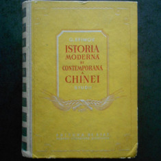 G. EFIMOV - ISTORIA MODERNA SI CONTEMPORANA A CHINEI (1953, editie cartonata)