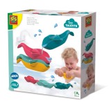 Cumpara ieftin Set 4 jucarii pentru baie pesti barcute