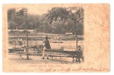 SV * Piatra Neamt * GRADINA DE PESTE VALE * Podul peste raul Bistrita * 1900 / clasica, Circulata, Necirculata, Printata