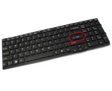 Tastatura Sony Neagra Vaio VPCSE2F1E layout US fara rama enter mic, Vaio VPCSE2V9E layout US fara rama enter