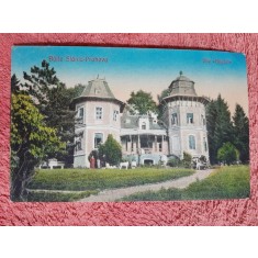 Carte postala, Baile Slanic-Prahova, vila Bagdat, perioada interbelica