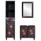 Set dulap baie 3 buc. Lemn de mango solid - 6