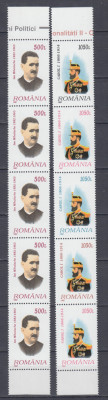 ROMANIA 1997 LP 1444 a PERSONALITATI OAMENI POLITICI SERIE MNH foto
