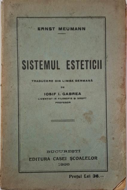 Sistemul esteticii &ndash; Ernst Meumann