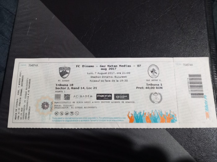 Bilet Dinamo - Gaz m. Medias