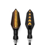 Set 2 lampi semnalizare secventiale LED pentru scuter, bicicleta electrica, motociclete, streetbike