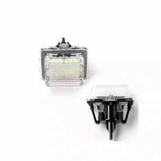 Set 2 lampi LED numar dedicate 6000k 2*18SMD Mercedes W204 W205 ETC