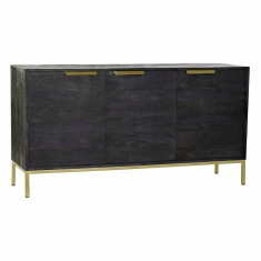 Servantă DKD Home Decor Negru Auriu* Lemn de mango 145 x 41 x 77 cm