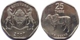 Botswana 2007 - 25 thebe UNC